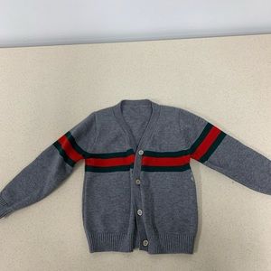 Boys cardigan size 3/4 gray
